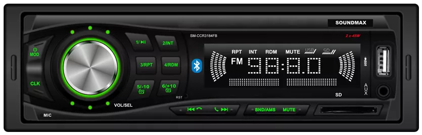 Автомагнитола Soundmax SM-CCR3184FB - фото